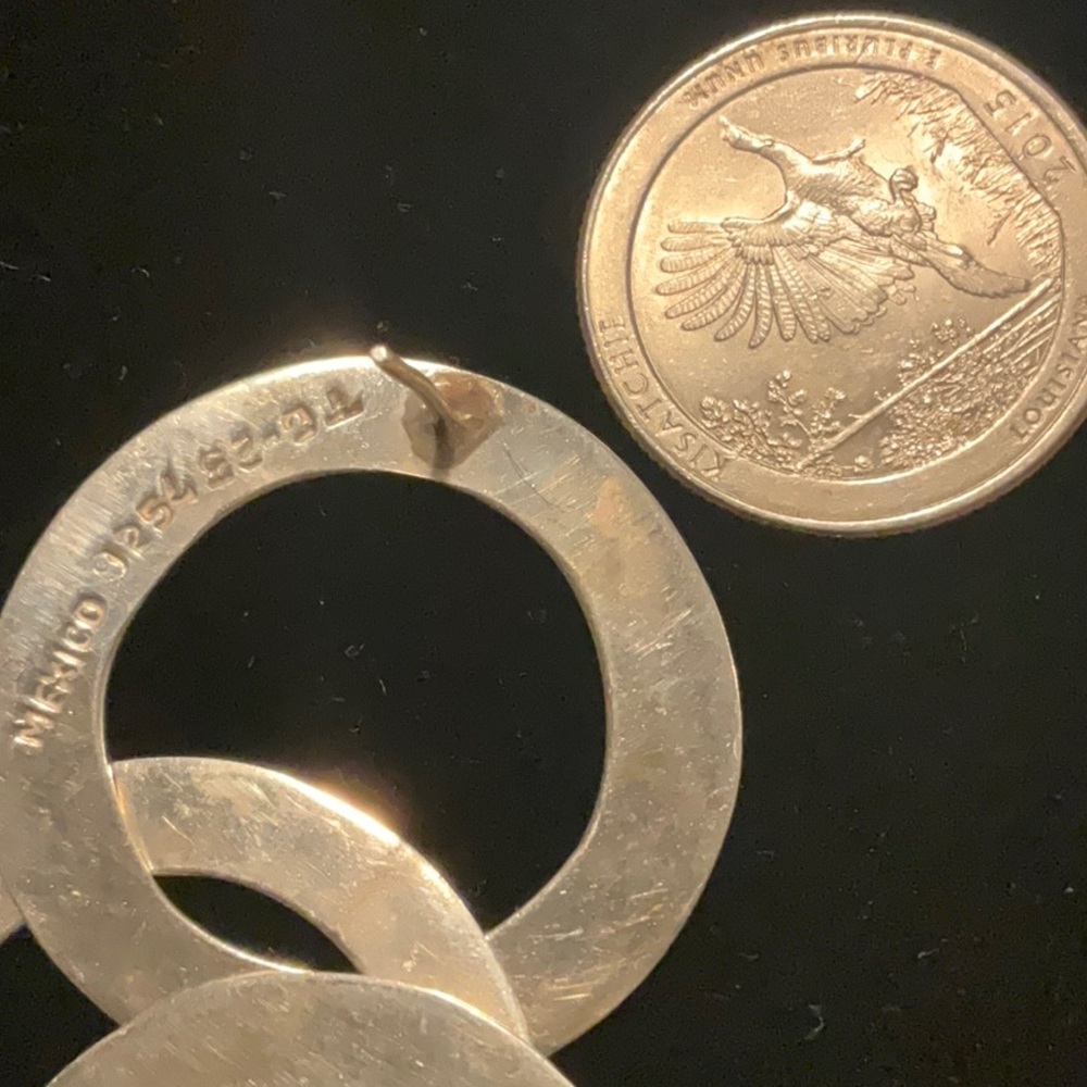 Loop De Loop Silver (925) Stamens Dangle Earrings - image 3